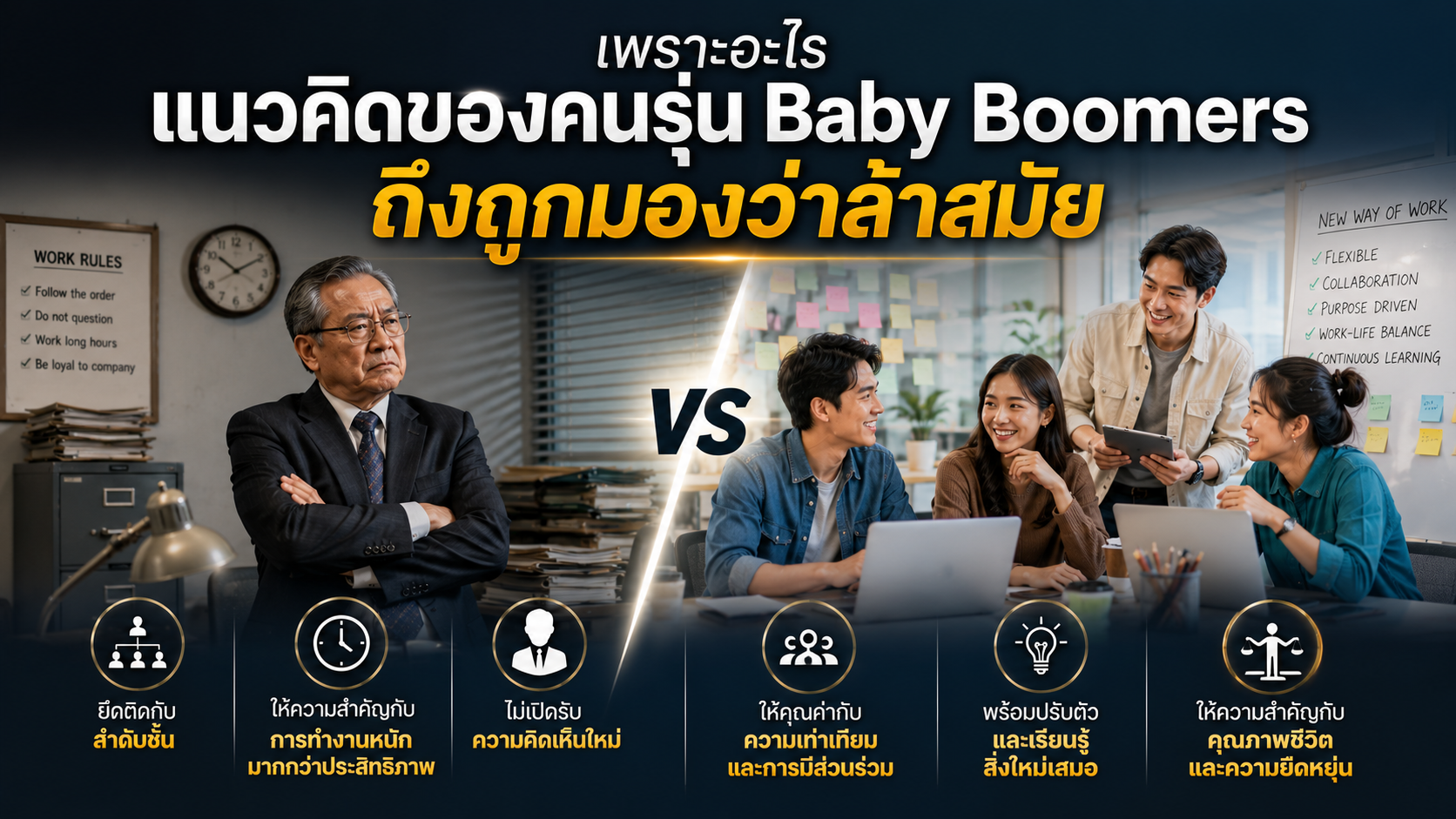 เพราะอะไรแนวคิดของคนรุ่น Baby Boomers ถึงถูกมองว่าล้าสมัย