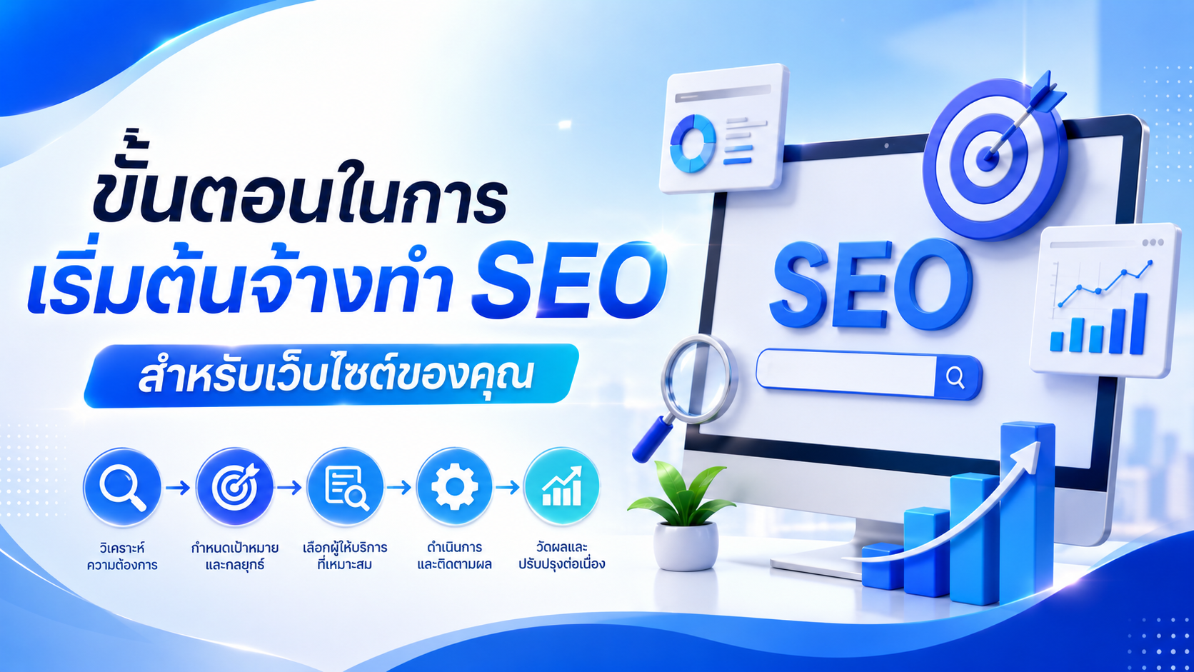 ขั้นตอนในการเริ่มต้นจ้างทำ SEO