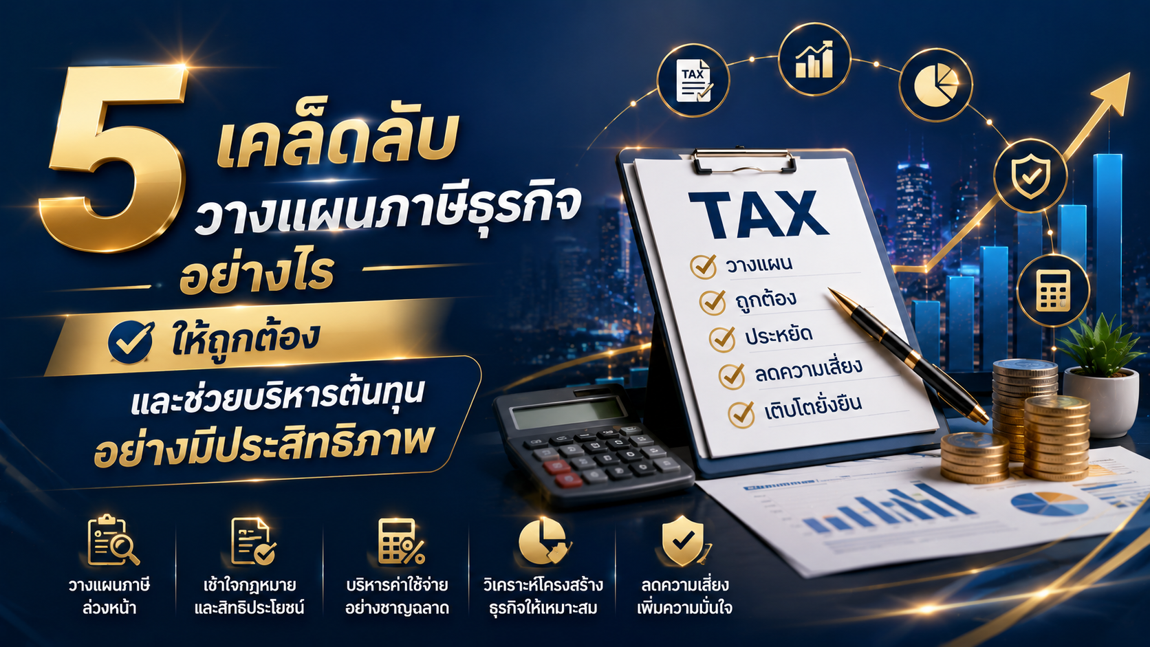 5 เคล็ดลับวางแผนภาษีธุรกิจอย่างไร